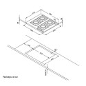 Газовая варочная панель HG 661 CTSI
