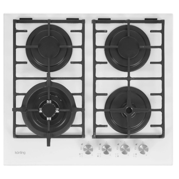 Газовая стеклянная варочная панель HGG 6825 CTW