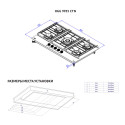 Газовая варочная панель HGG 9955 CTN
