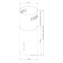 Островная вытяжка KHA 39970 W Cylinder