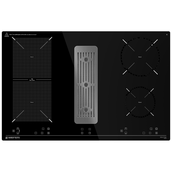 0117МФ Варочная панель индукционная с вытяжкой XSMART35IX ULTRA