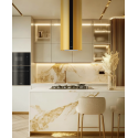 0940MФ Вытяжка цилиндрическая островная TUBE40GOLD ISLA COMFORT PLUS
