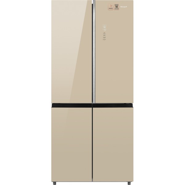 31533 Холодильник Weissgauff WCD 590 NoFrost Inverter Premium Biofresh Gold Glass