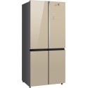 31533 Холодильник Weissgauff WCD 590 NoFrost Inverter Premium Biofresh Gold Glass