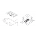 6468 Варочная панель газовая FG 95 B