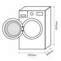 6626 Стиральная машина отдельностоящая WM 581 W