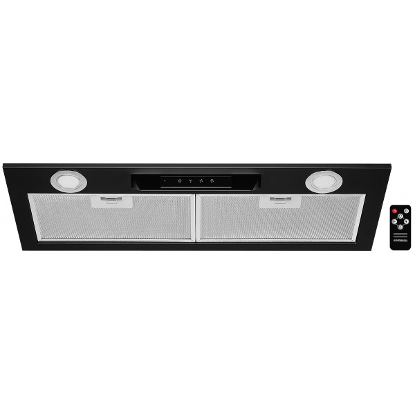 6678 Вытяжка встраиваемая INLINEA 72 Black