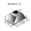 6678 Вытяжка встраиваемая INLINEA 72 Black