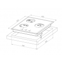 6848 Варочная панель газовая FS 45 X