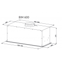 6922 Вытяжка встраиваемая BIM 600 White