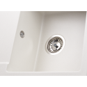 8051 Кухонная мойка MODENA 1B1D WHITE