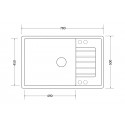 8283 Кухонная мойка ROYS 1B1D GREY