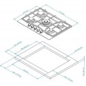 8701 Варочная панель газовая FS 710 C Bronze