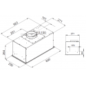 6132 Вытяжка встраиваемая IBOX 60 W