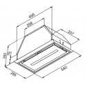5948 Вытяжка встраиваемая INBOX 54 X