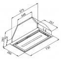 5950 Встраиваемая вытяжка INBOX 73 X
